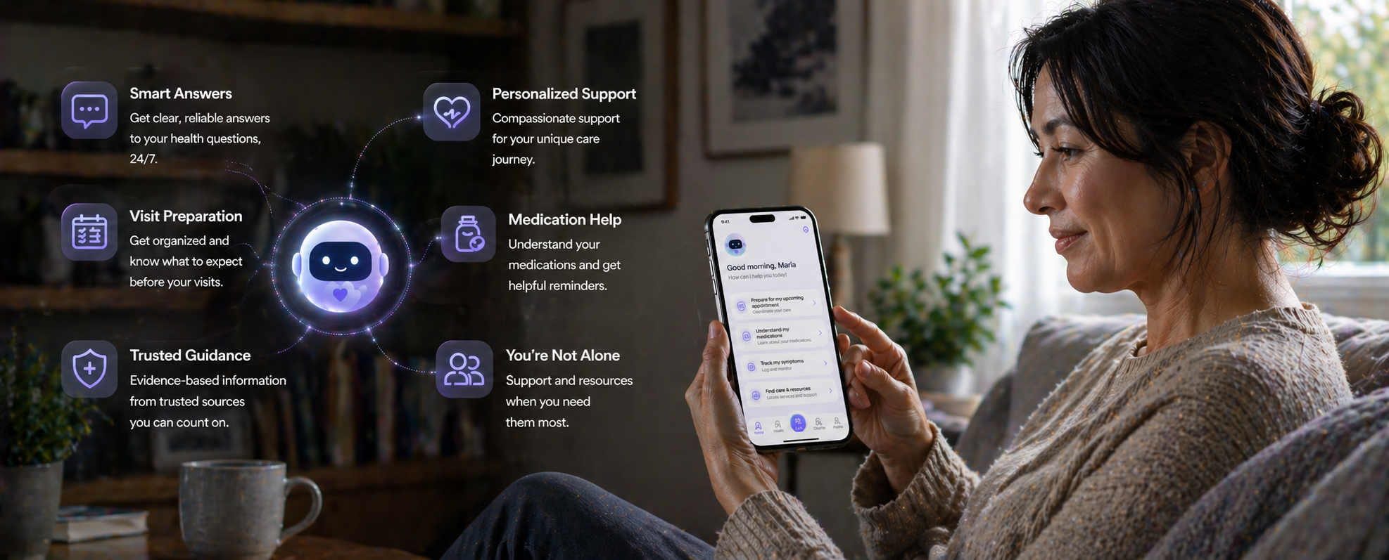AI Care Companion in conversation